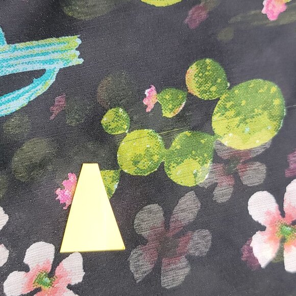 Cactus Print Sheer Kimono Bathing Suit Cover-Up For Women Polyester One Size - Picture 9 of 10